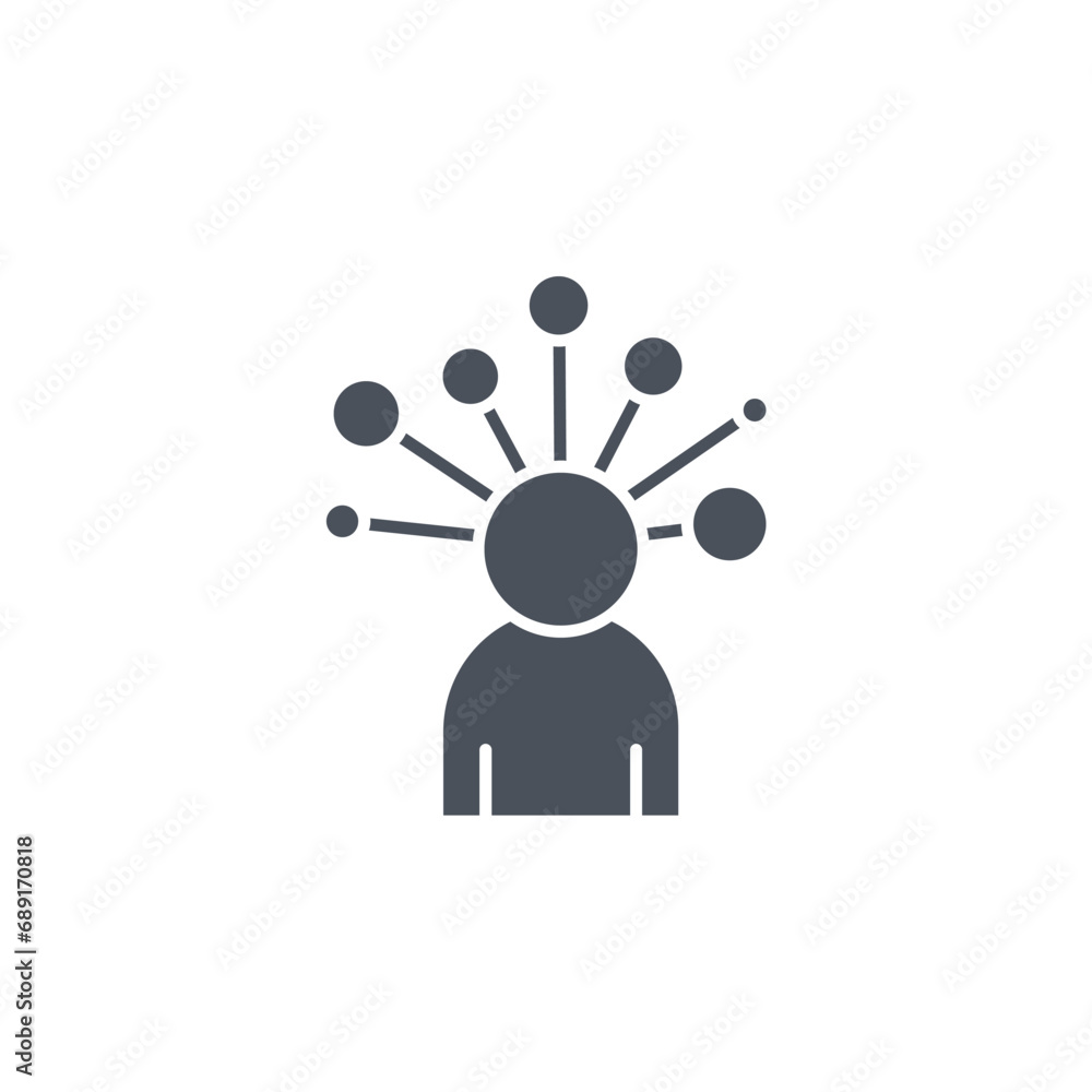 Poster Vector sign of the skills symbol isolated on a white background. icon color editable.