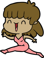 cartoon woman