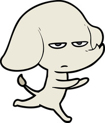 annoyed cartoon elephant