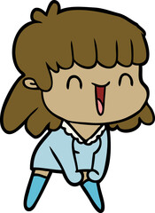 cartoon woman