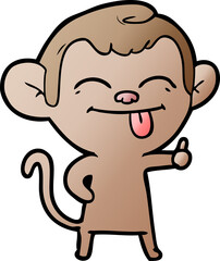 funny cartoon monkey