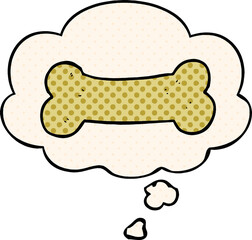 cartoon illustration drawing with thought bubble in comic book style