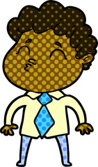 cartoon man pouting