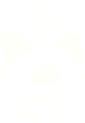 Christmas Dog Chalk Drawing