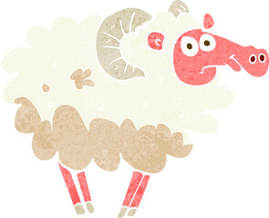cartoon dirty sheep