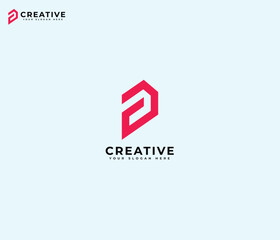 P letter abstract, modern, minimalist and timeless logo design icon. Company logo ideas 2024.