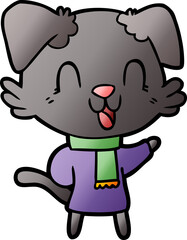 laughing cartoon dog