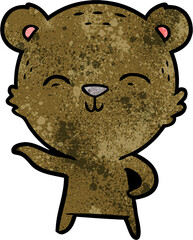 happy cartoon bear