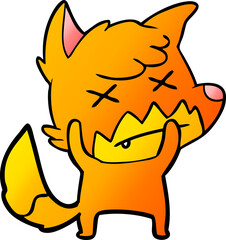 cartoon dead fox