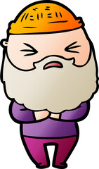 cartoon man with beard