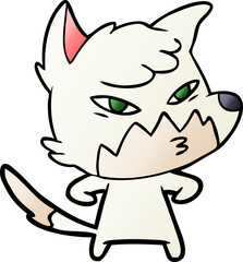 Obraz premium clever cartoon fox