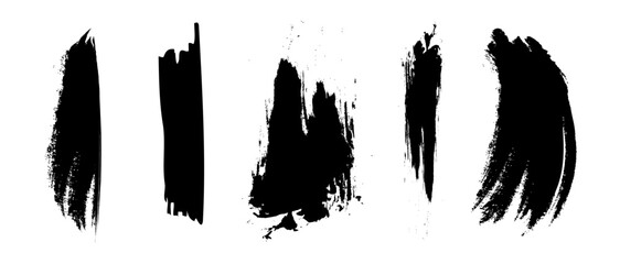 墨で書かれたブラシストローク