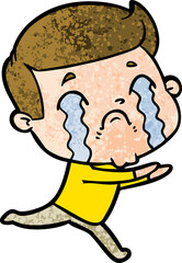 cartoon man crying