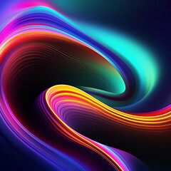 abstract colorful wave background and wallpaper