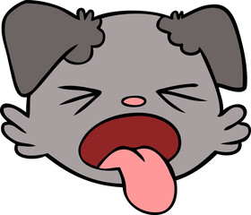cartoon dog face