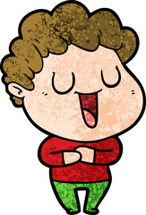 laughing cartoon man