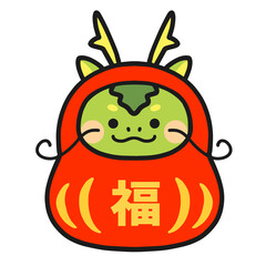 縁起の良い辰ダルマ