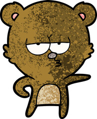 bored bear cartoon