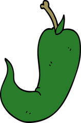 cartoon doodle chilli pepper