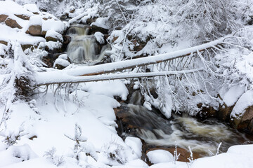 Wasserfall an der Warmen Bode im Nationalpark Harz