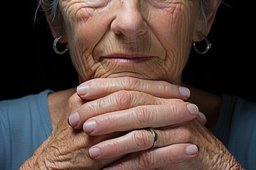 Fototapeta premium hands of the old woman