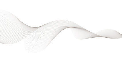 Abstract wavy stripes on a white background isolated. Wave line art, Curved smooth design. Vector illustration