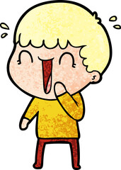 laughing cartoon man