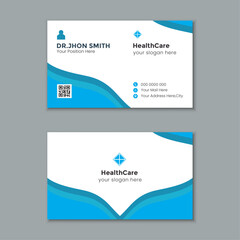 Blue Business card Design Template