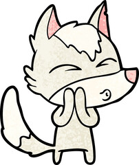 cartoon wolf whistling