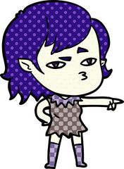 cartoon vampire girl