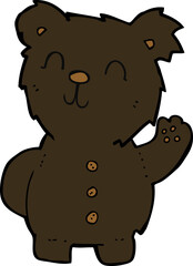 cartoon black bear