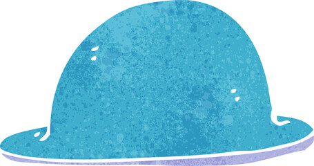 cartoon red bowler hat