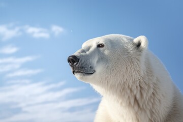 Polar Bear Portrait Wearing Sunglasses To Depict Climate Change Photorealism
