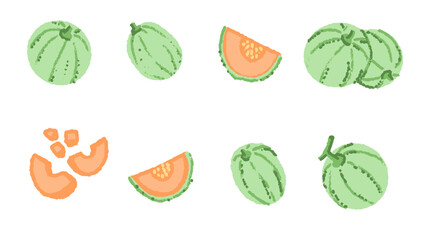 Set of watermelons