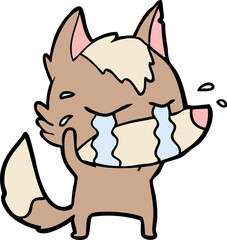 cartoon crying wolf