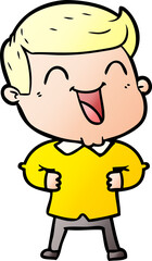 cartoon man laughing