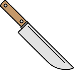 tattoo in traditional style of a knife