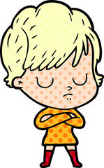 Obraz premium cartoon woman