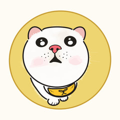 Cute cat illustration design