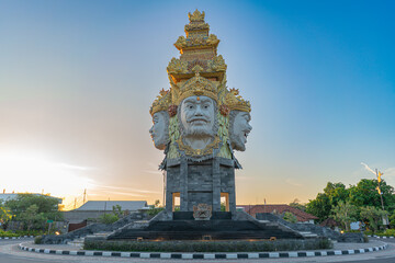 The splendor of the 26 meter tall Catur Muka statue which has become the icon of the Bali Maritime...
