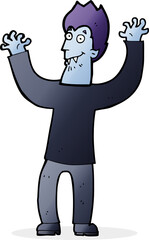 cartoon halloween vampire