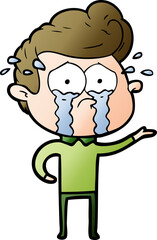 cartoon crying man