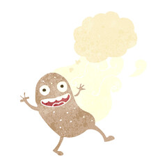 cartoon potato with thought bubble