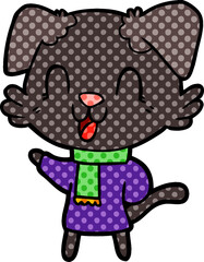 laughing cartoon dog