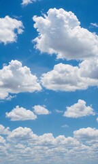 Obraz premium A Blue Sky Filled With White Clouds.