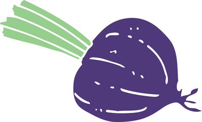 cartoon doodle fresh beet