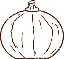 Pumpkin Charcoal Drawing