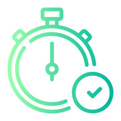 stopwatch gradient icon