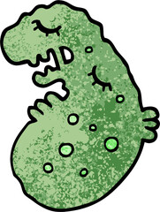 grunge textured illustration cartoon germ