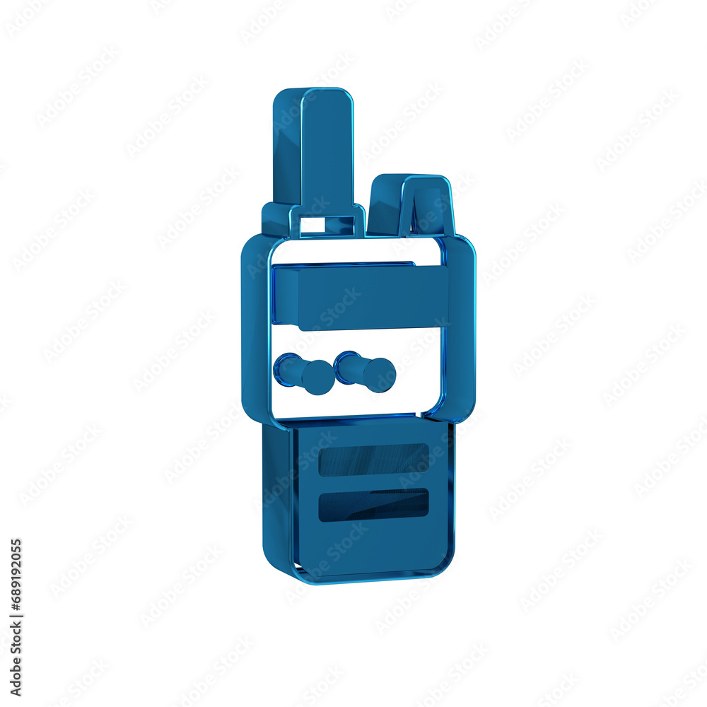 Canvas Prints blue walkie talkie icon isolated on transparent background. portable radio transmitter icon. radio t